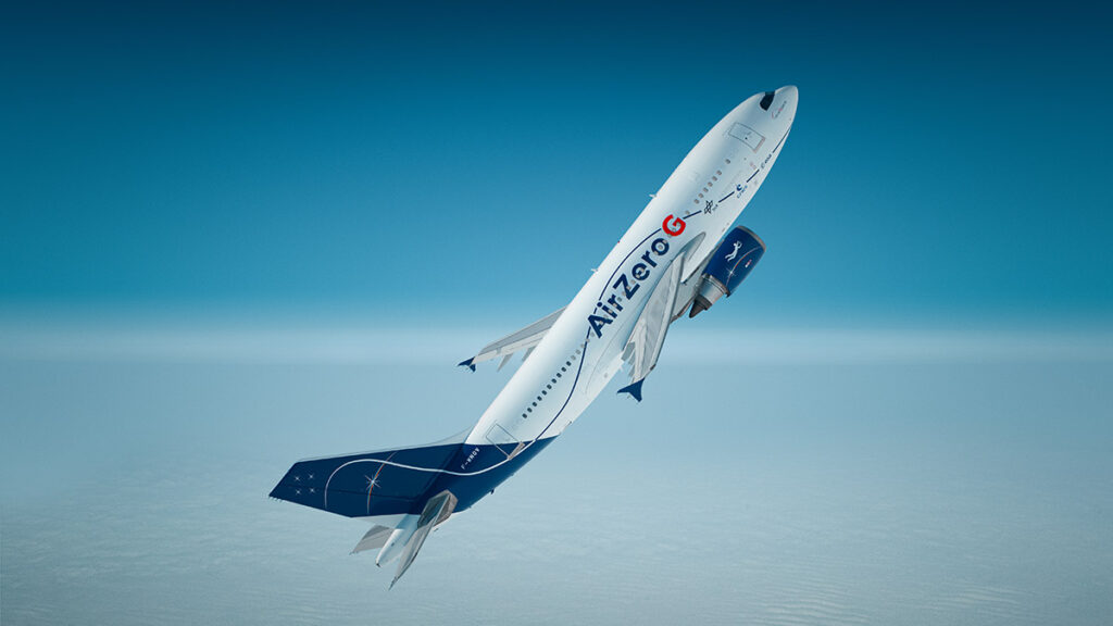 Airbus im Parabelflug